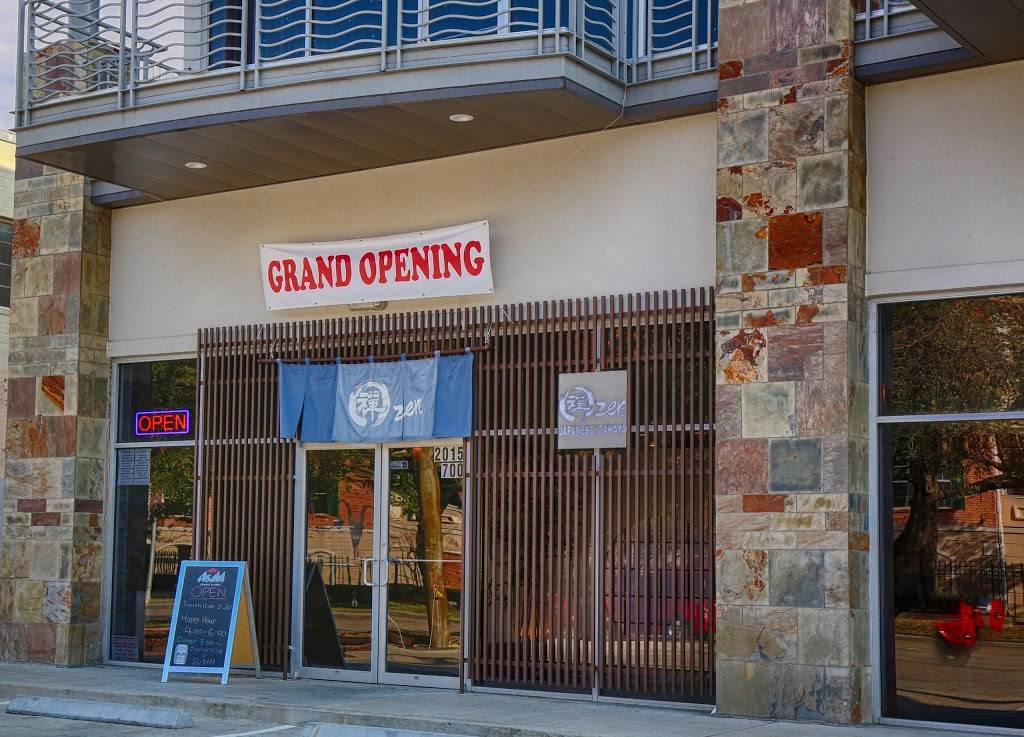 Zen Japanese Izakaya | restaurant | 2015 S Shepherd Dr #700, Houston, TX 77019, USA | 3468001887 OR +1 346-800-1887