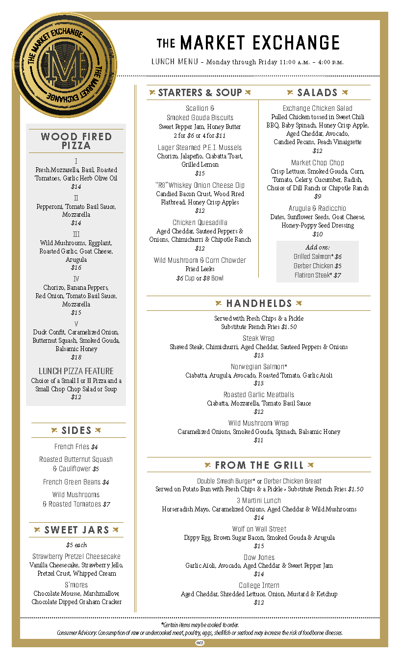 The Market Exchange | restaurant | 24 Market Square, Pittsburgh, PA 15222, USA | 4129042892 OR +1 412-904-2892