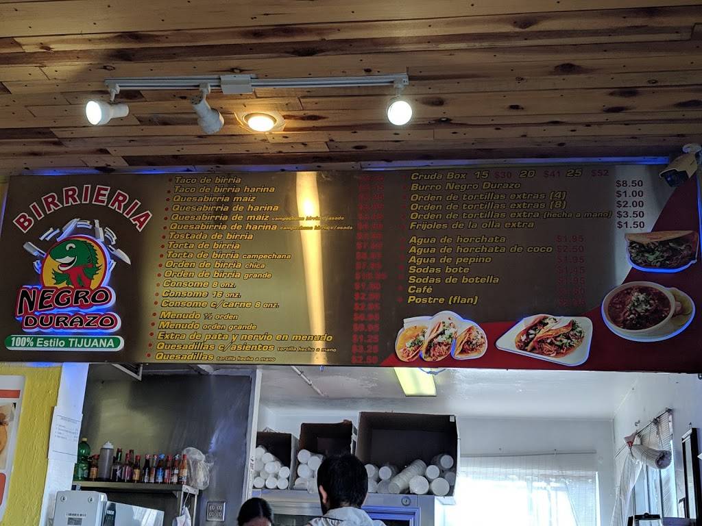 Birrieria Negro Durazo | restaurant | 1604 E 18th St, National City, CA 91950, USA | 6197488900 OR +1 619-748-8900