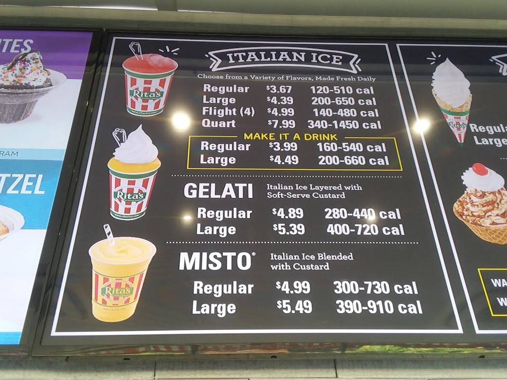 Ritas Italian Ice & Frozen Custard | restaurant | 296 Central Ave, Lawrence, NY 11559, USA | 5162397482 OR +1 516-239-7482