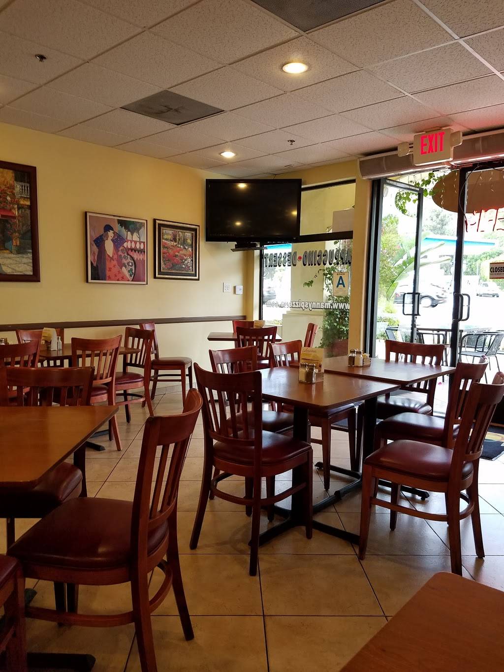 Mannys Pizzeria & Cafe | restaurant | 2185, 651 N Sepulveda Blvd, Los Angeles, CA 90049, USA | 3104434430 OR +1 310-443-4430