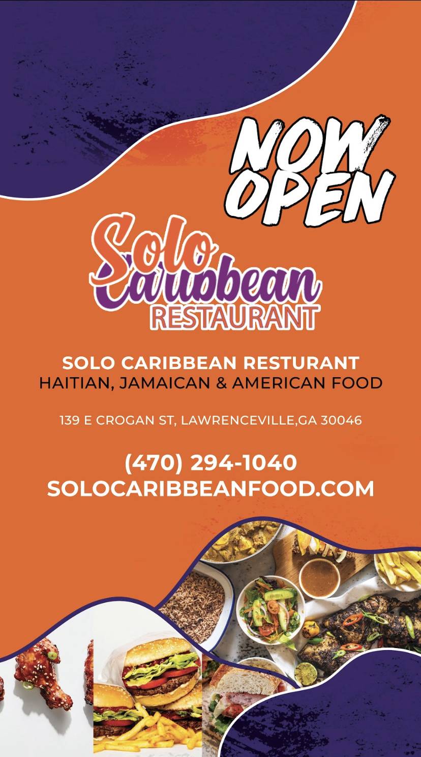 Solo Caribbean Restaurant | meal takeaway | 139 E Crogan St, Lawrenceville, GA 30046, USA | 4702941040 OR +1 470-294-1040