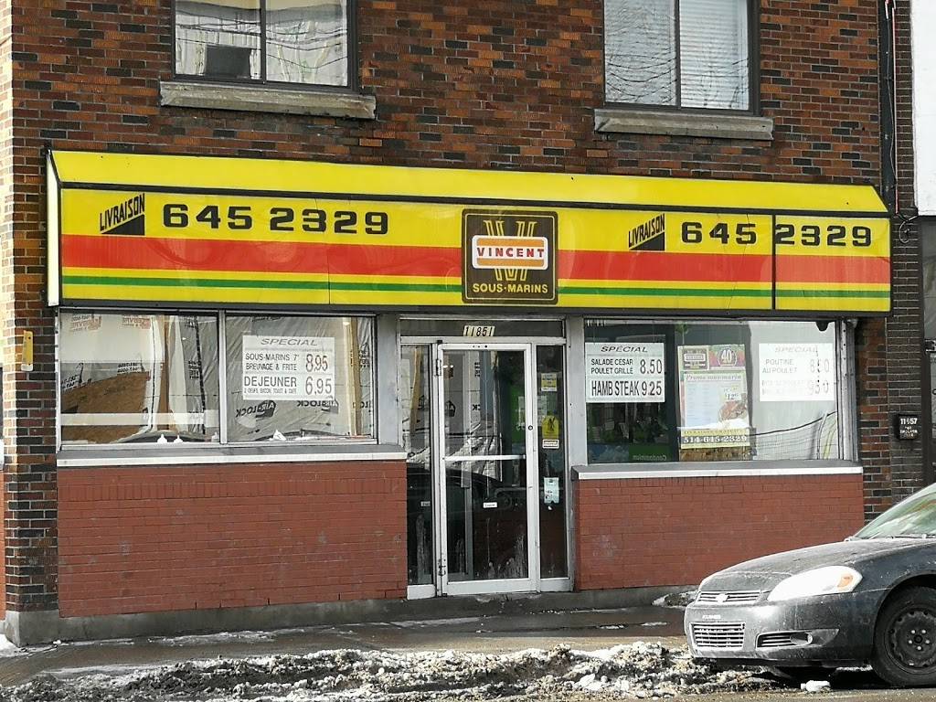 Vincent Sous-Marins | restaurant | 11851 Rue Notre-Dame Est, Pointe-aux-Trembles, QC H1B 2Y2, Canada | 5146452329 OR +1 514-645-2329