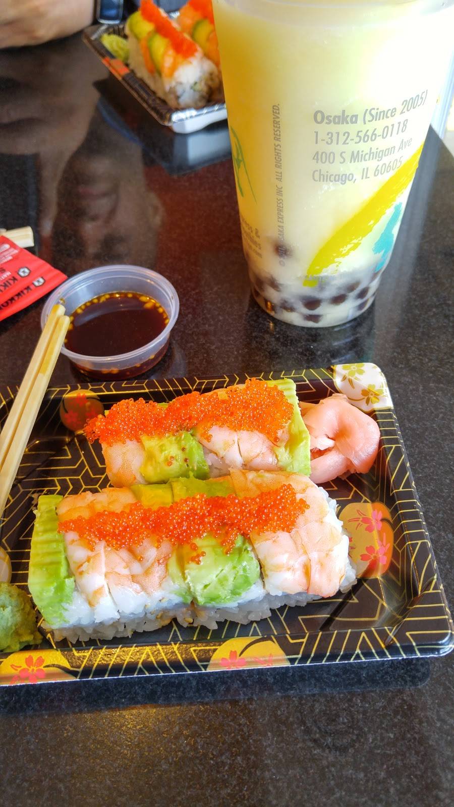 Osaka Sushi & Fresh Fruit Smoothies | restaurant | 400 Michigan Avenue, Chicago, IL 60605, USA | 3125660118 OR +1 312-566-0118