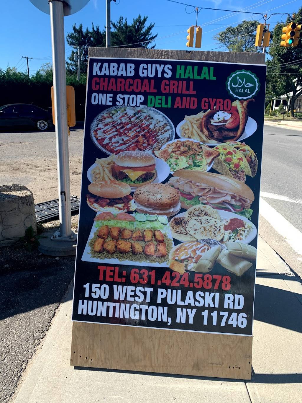 One Stop Deli & KababGuys | restaurant | 150 W Pulaski Rd, Huntington Station, NY 11746, USA | 6314245878 OR +1 631-424-5878