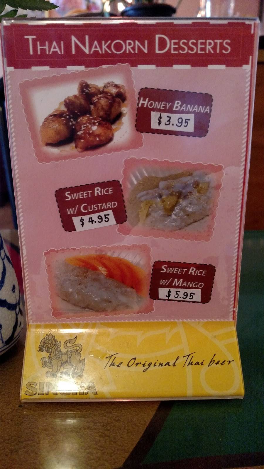 Thai Nakorn | restaurant | 8733 Cooper Rd F, Alexandria, VA 22309, USA | 7033608288 OR +1 703-360-8288