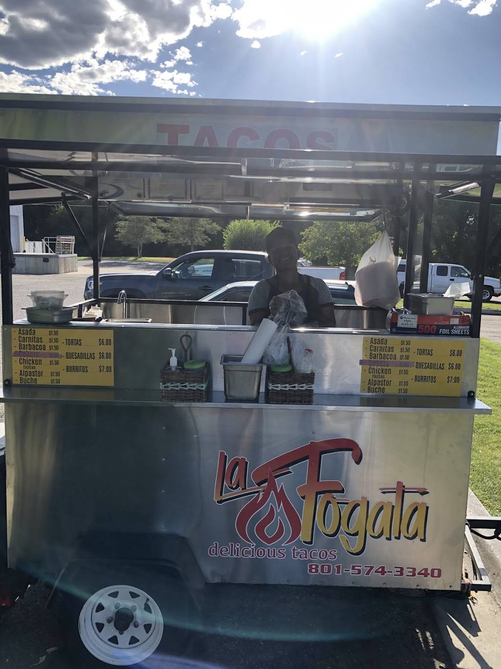 La Fogata Delicious Tacos Taco cart | restaurant | 9070 State St, Sandy, UT 84070, USA | 8015743340 OR +1 801-574-3340