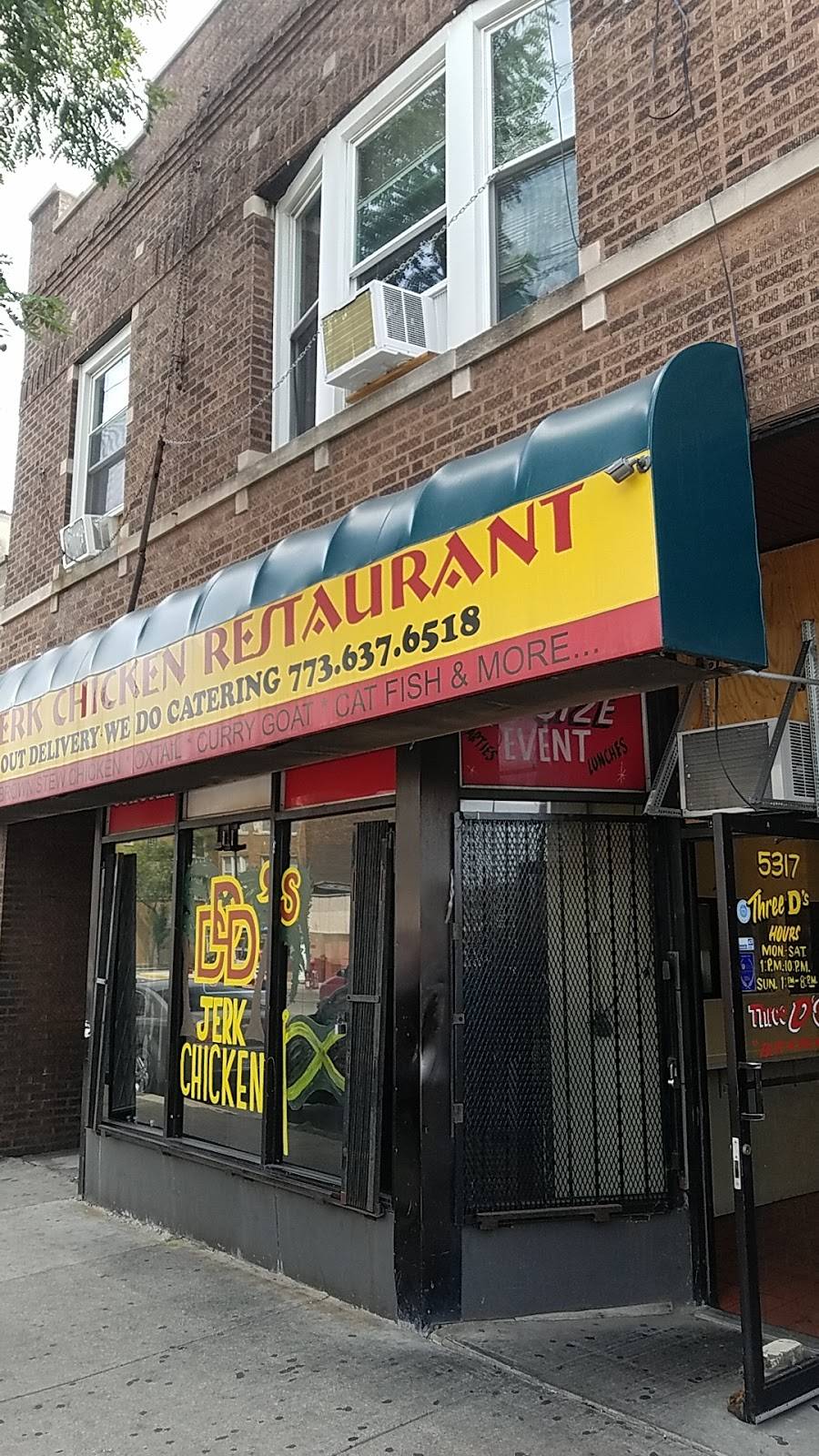 Three-Ds Jerk Chicken | restaurant | 5317 W North Ave, Chicago, IL 60639, USA | 7736376518 OR +1 773-637-6518