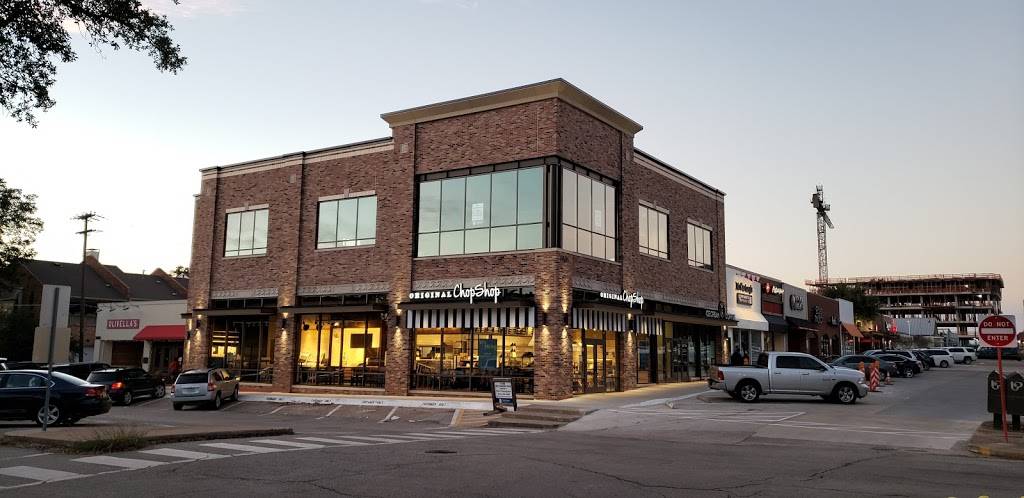 Original ChopShop | restaurant | 6401 Hillcrest Ave #100, Dallas, TX 75205, USA | 9725460418 OR +1 972-546-0418