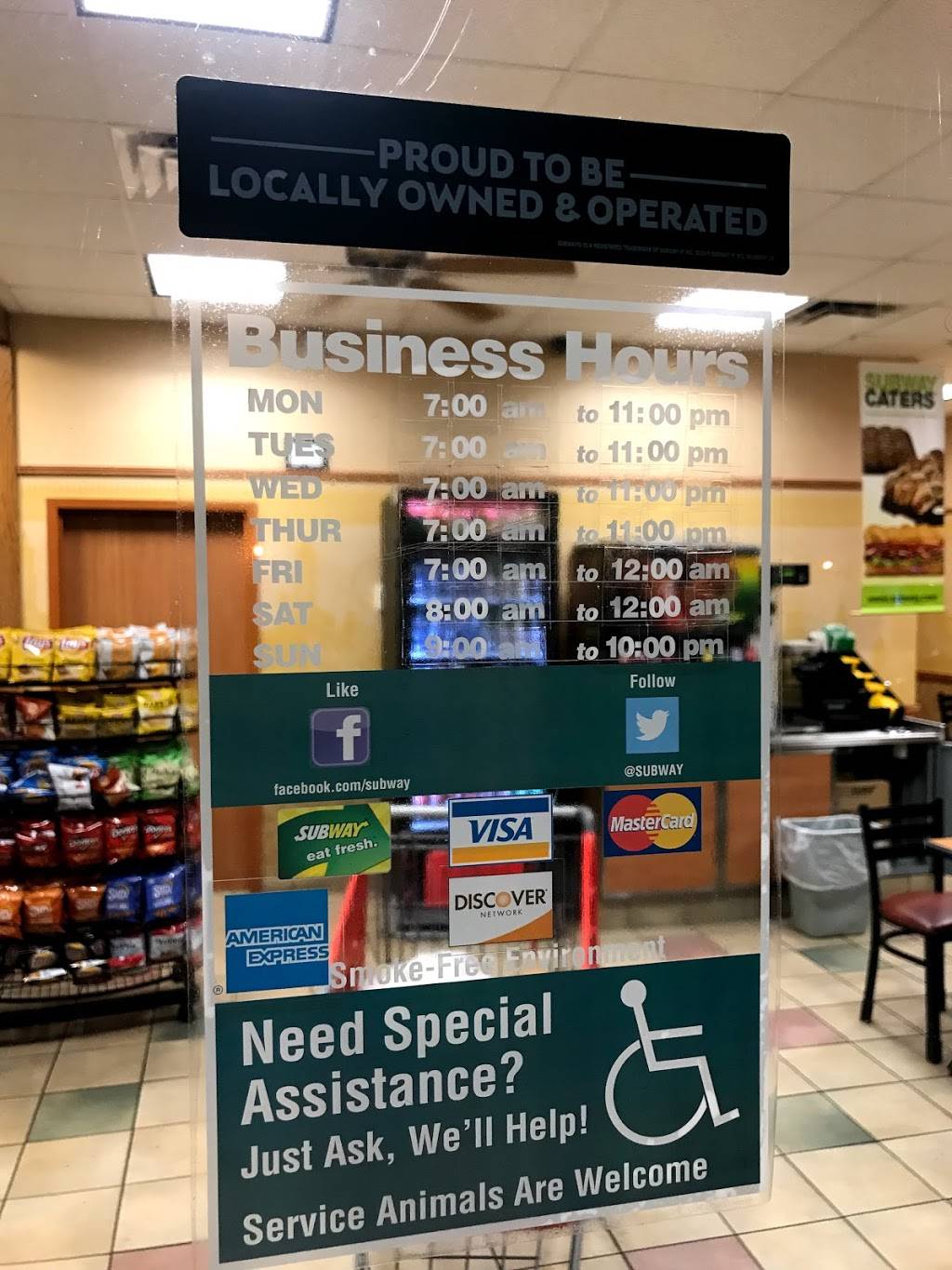 Subway | restaurant | 4819 SW 8th St, Miami, FL 33134, USA | 7865585195 OR +1 786-558-5195