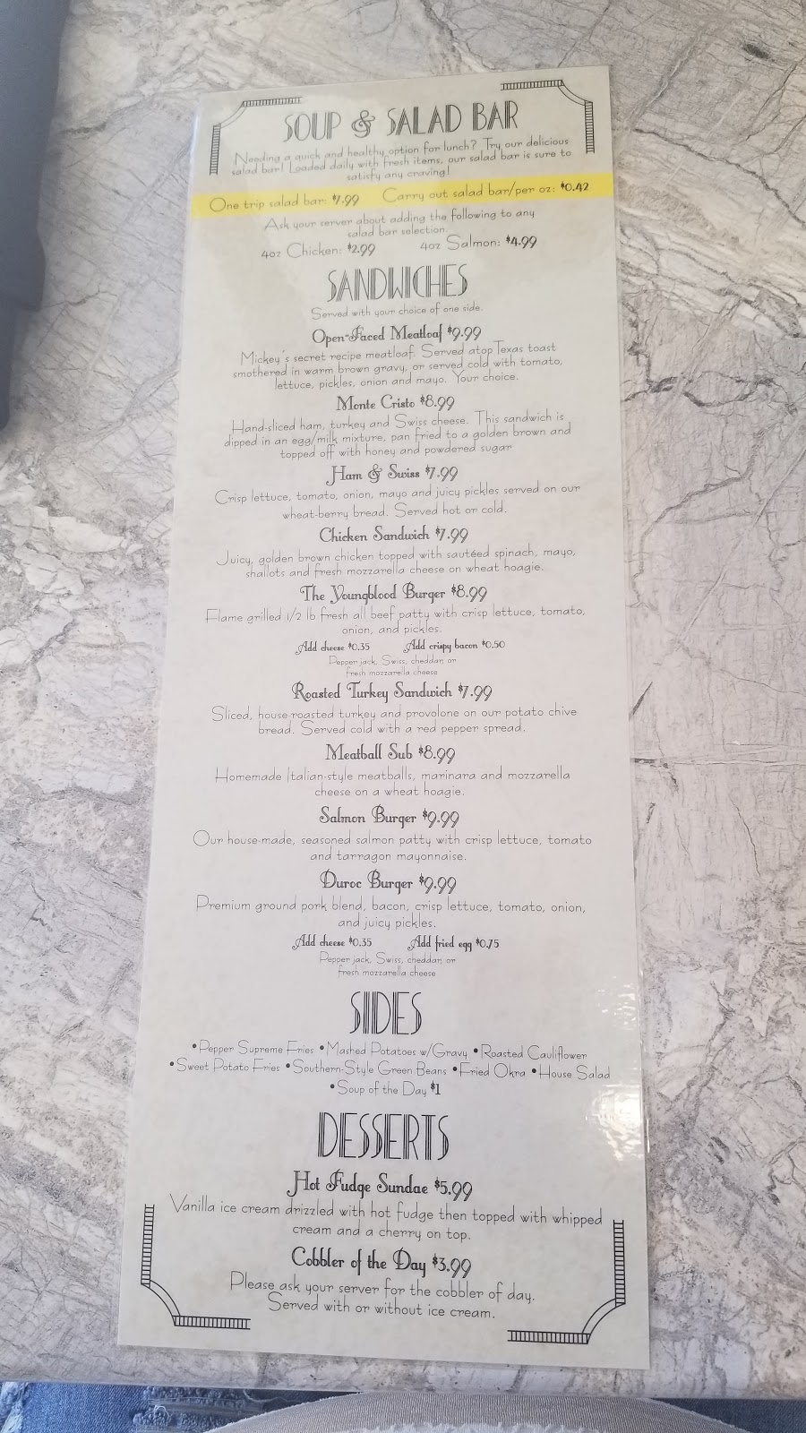 The Youngblood Grille | restaurant | 302 N Independence St #107, Enid, OK 73701, USA | 5805408903 OR +1 580-540-8903