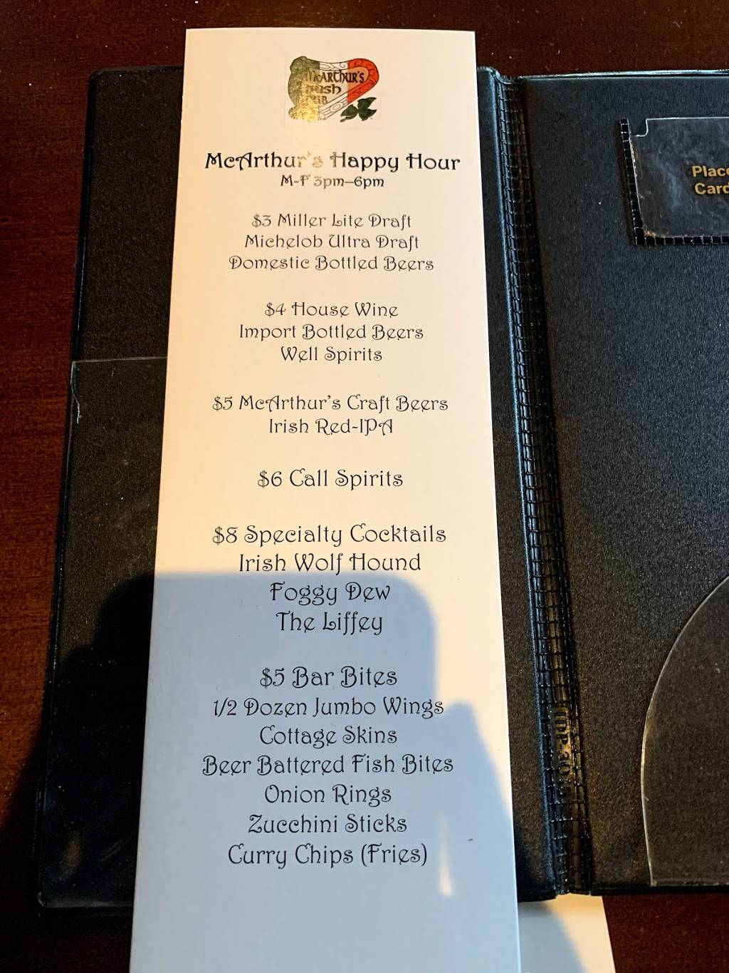 McArthurs Irish Pub | restaurant | 9246 4th St N, St. Petersburg, FL 33702, USA | 7279147474 OR +1 727-914-7474