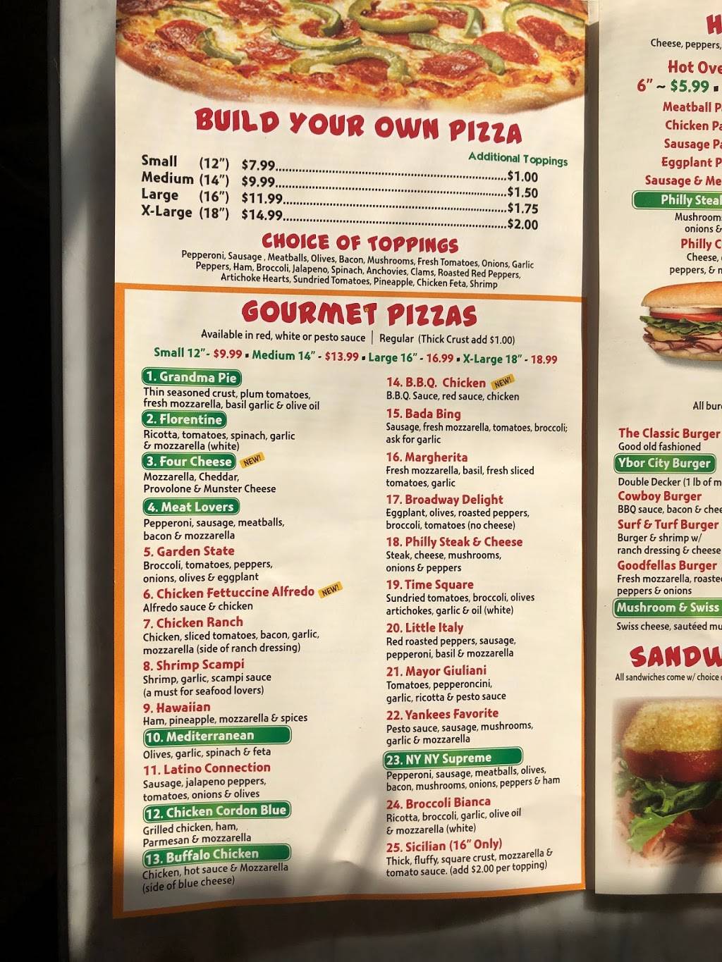 New York New York Pizza | restaurant | 5509 E Fowler Ave, Temple Terrace, FL 33617, USA | 8132529900 OR +1 813-252-9900