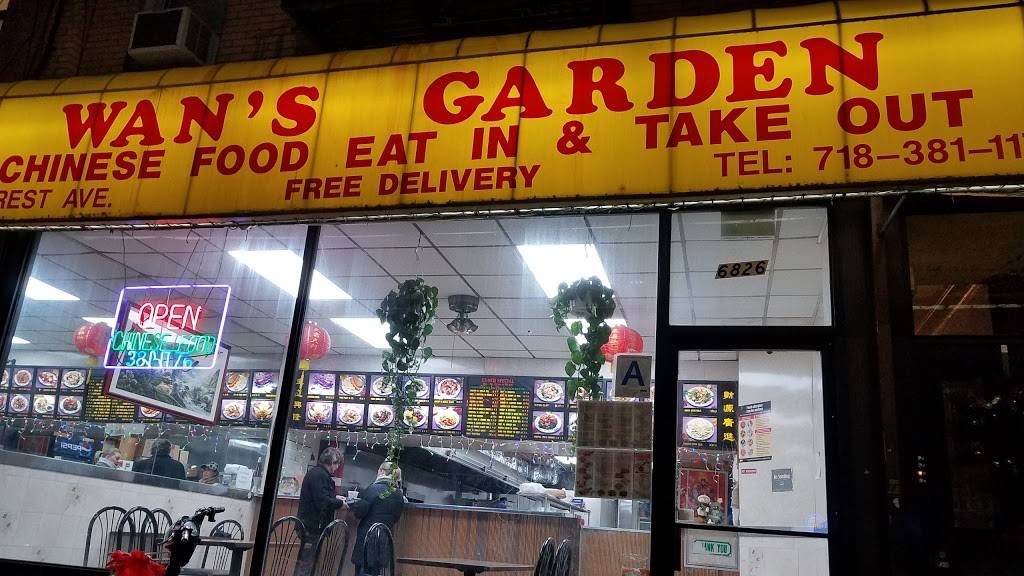 Wans Garden | restaurant | 6826 Forest Ave, Ridgewood, NY 11385, USA | 7183811176 OR +1 718-381-1176