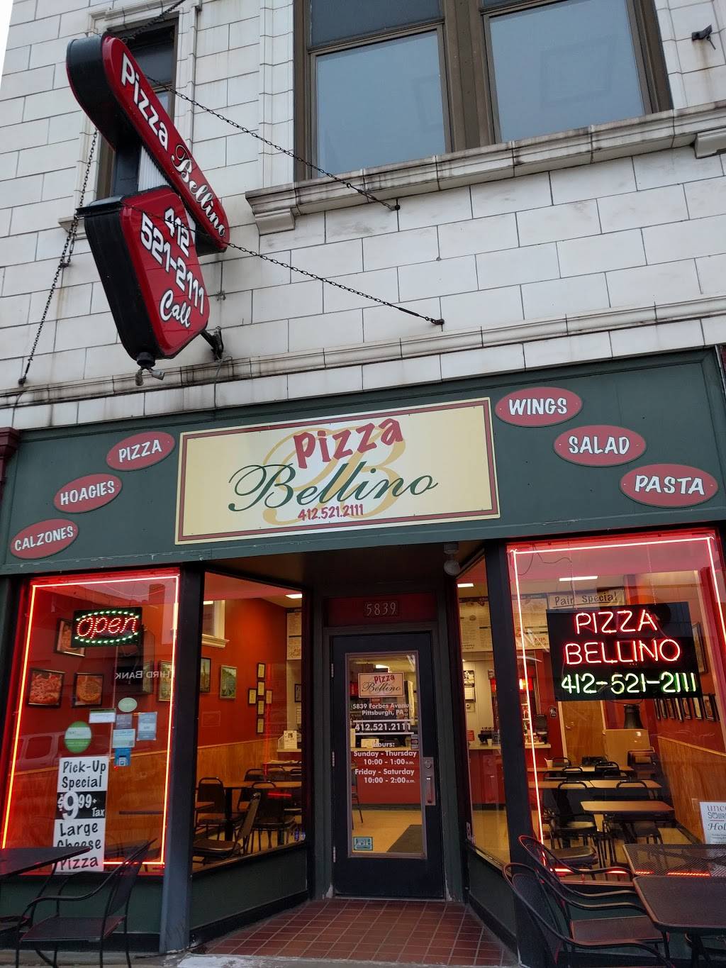 Pizza Bellino | restaurant | 5839 Forbes Ave, Pittsburgh, PA 15217, USA | 4125212111 OR +1 412-521-2111