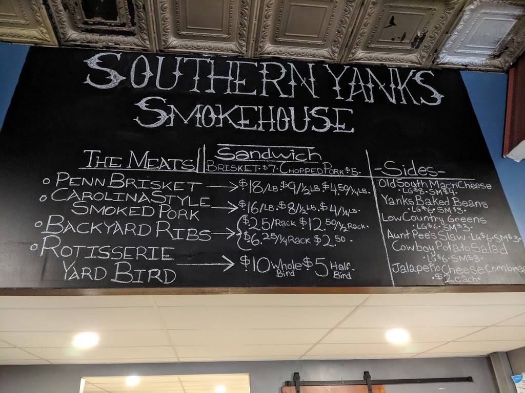 Southern Yanks Smokehouse | restaurant | 57 W Chestnut St, Washington, PA 15301, USA | 8782123132 OR +1 878-212-3132
