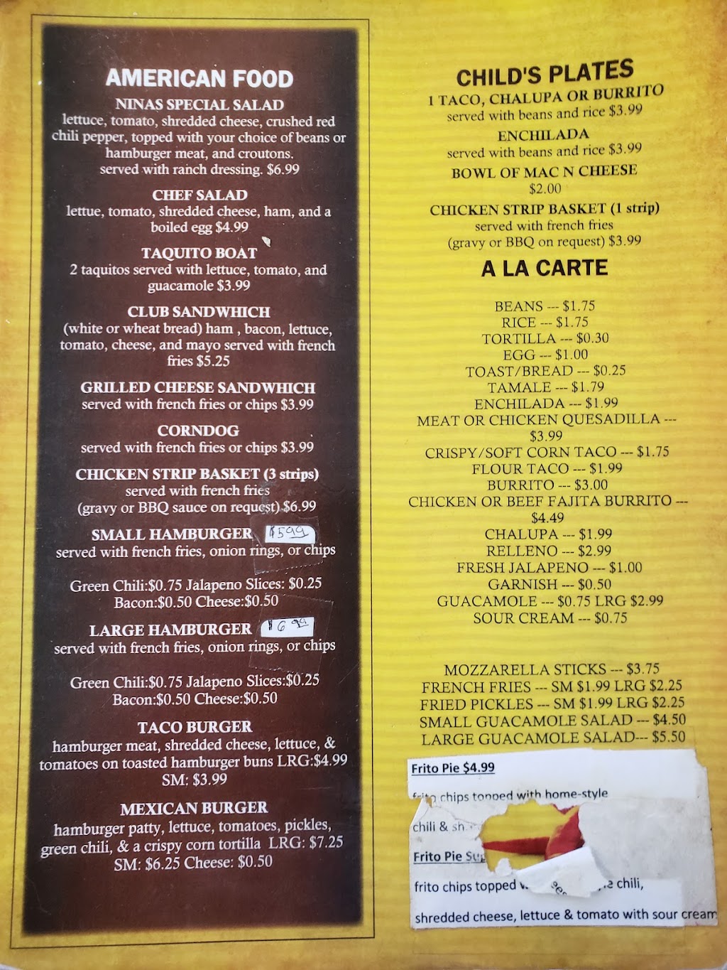 Ninas | restaurant | 1700 W Main St, Artesia, NM 88210, USA | 5757489801 OR +1 575-748-9801