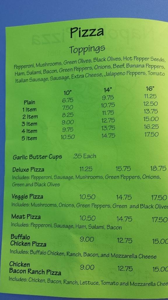 Napolis Pizza | restaurant | 126 Broadway St, Shelby, OH 44875, USA | 4193427066 OR +1 419-342-7066