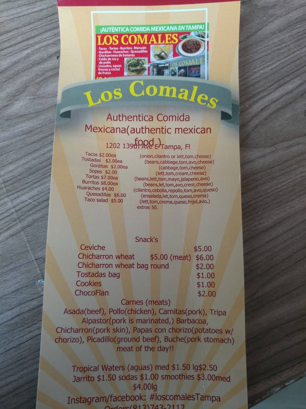 Los Comales | restaurant | 1202 E 139th Ave, Tampa, FL 33613, USA | 8137432112 OR +1 813-743-2112