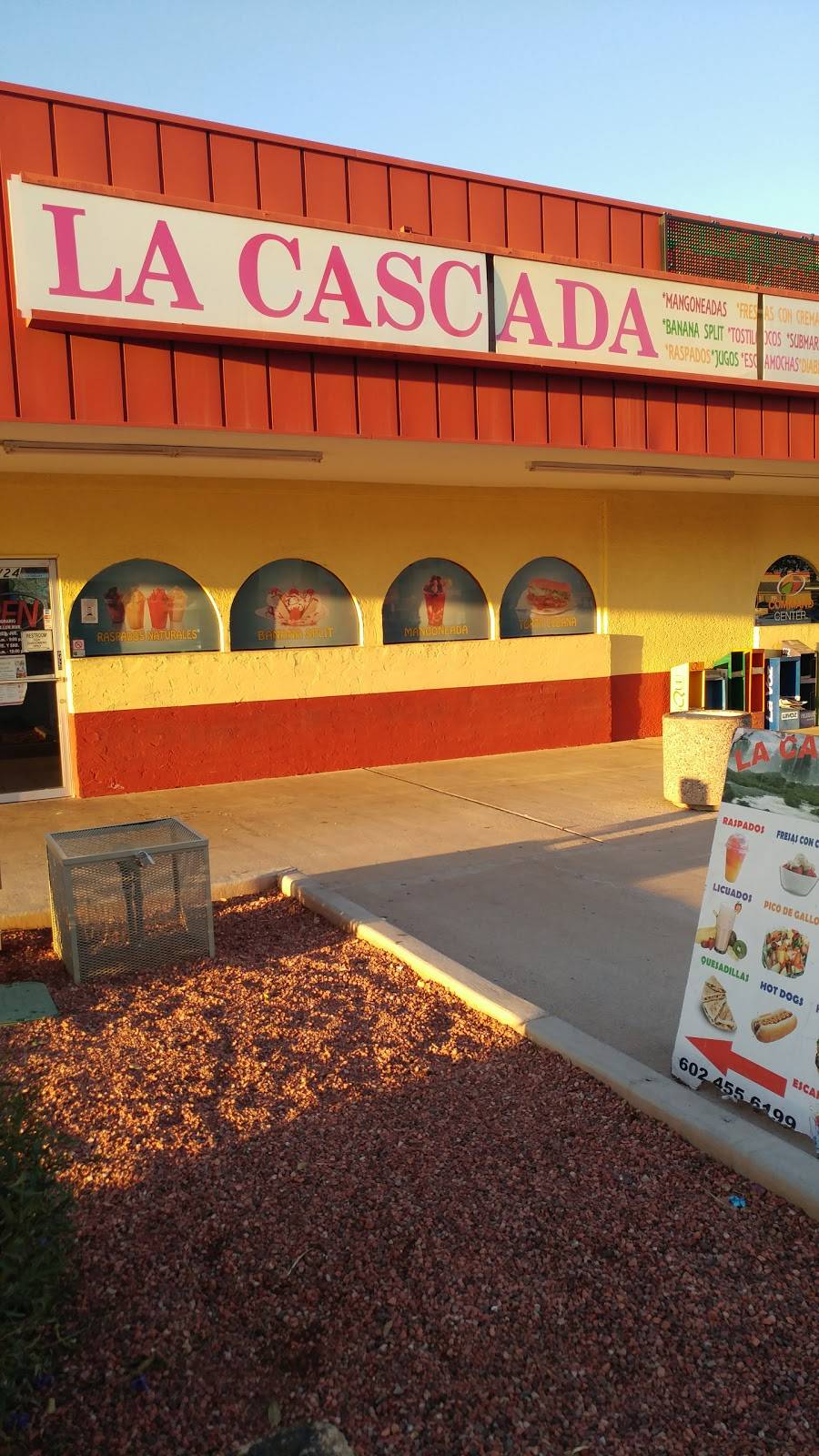 la cascada tortas y licuados | restaurant | 5124 W McDowell Rd, Phoenix, AZ 85035, USA | 6024556199 OR +1 602-455-6199