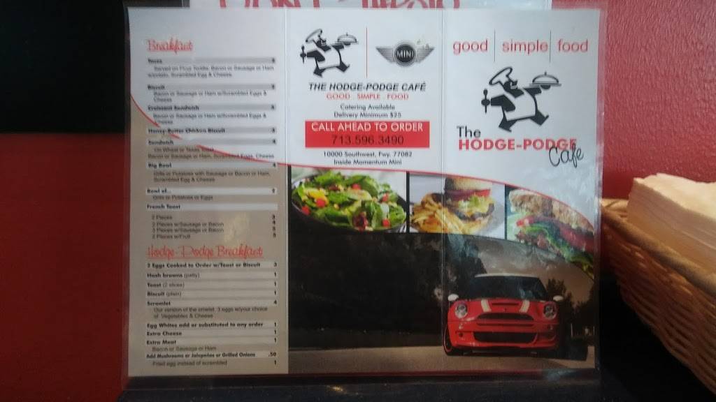 The Hodge Podge Café | restaurant | 10000 Southwest Fwy, Houston, TX 77074, USA | 7135963490 OR +1 713-596-3490