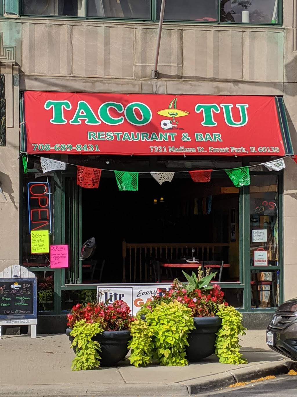 Taco Tu | restaurant | 7321 Madison St, Forest Park, IL 60130, USA | 7086898431 OR +1 708-689-8431
