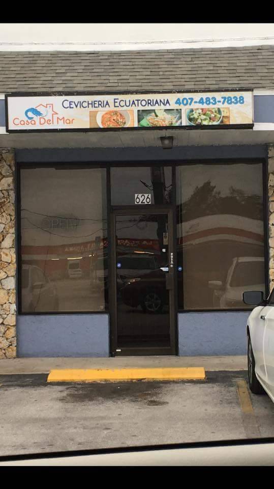 Casa Del Mar Cevicheria Ecuatoriana | restaurant | 626 E Vine St, Kissimmee, FL 34744, USA | 4074837838 OR +1 407-483-7838