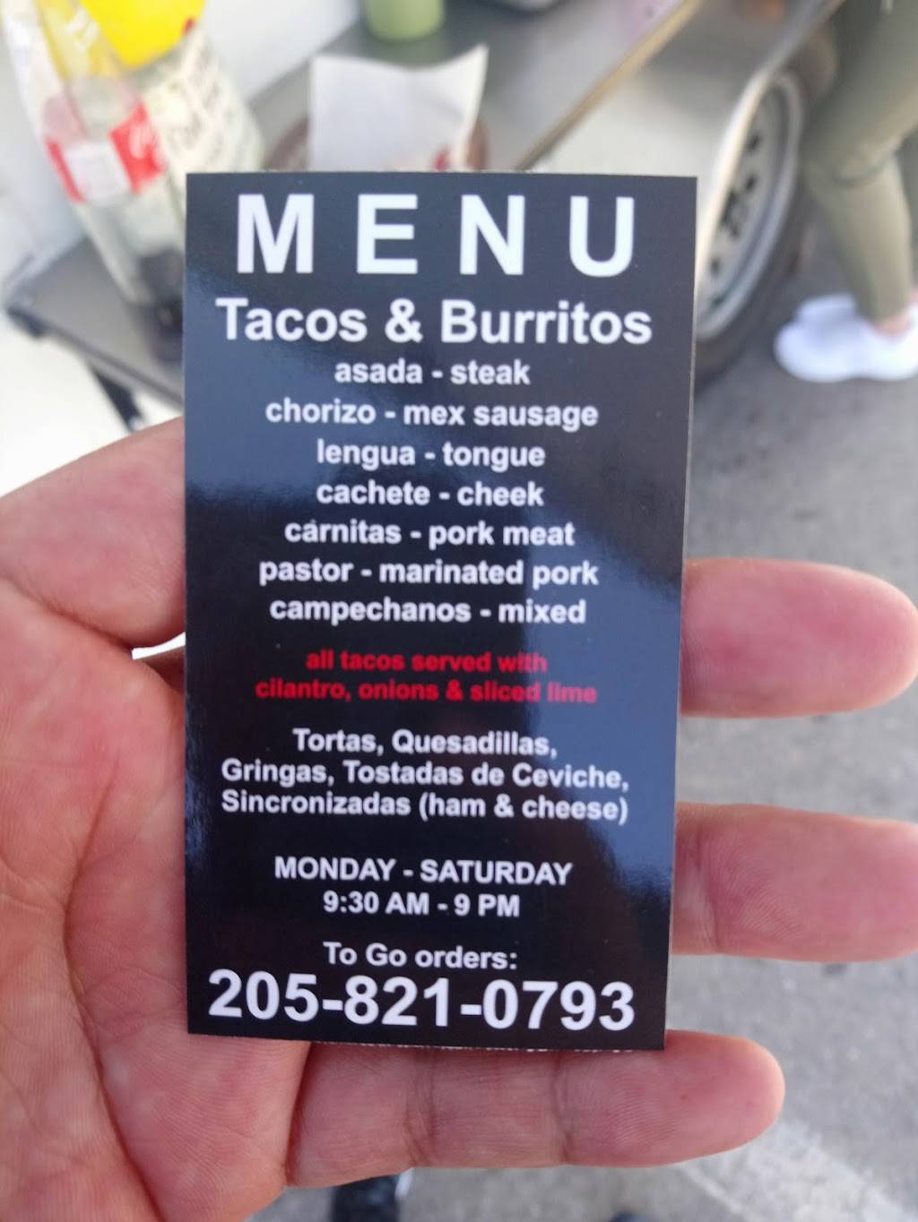 Taqueria El Rosario | restaurant | 02-7-36-0-001-020-000, AL 35242, Birmingham, AL 35242, USA | 2058210793 OR +1 205-821-0793