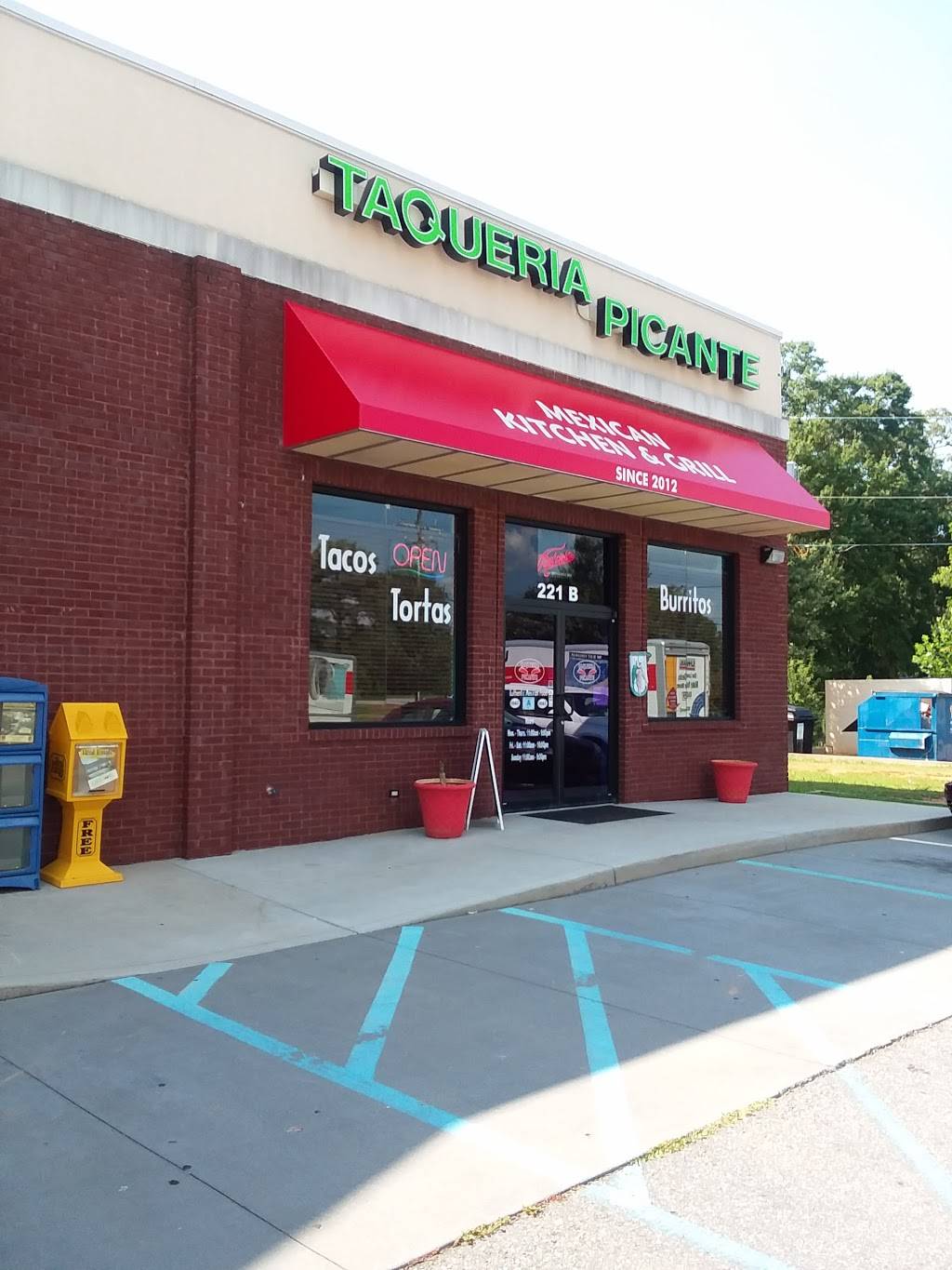 Taqueria Picante | restaurant | 110 Miracle Mile Dr, Anderson, SC 29621, USA | 8642260081 OR +1 864-226-0081