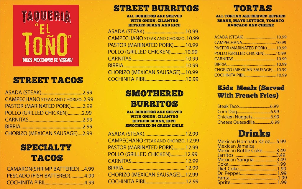 Tacos El Toño | restaurant | 14200 E Alameda Ave Suite 1039 B, Aurora, CO 80012, USA | 7206784666 OR +1 720-678-4666