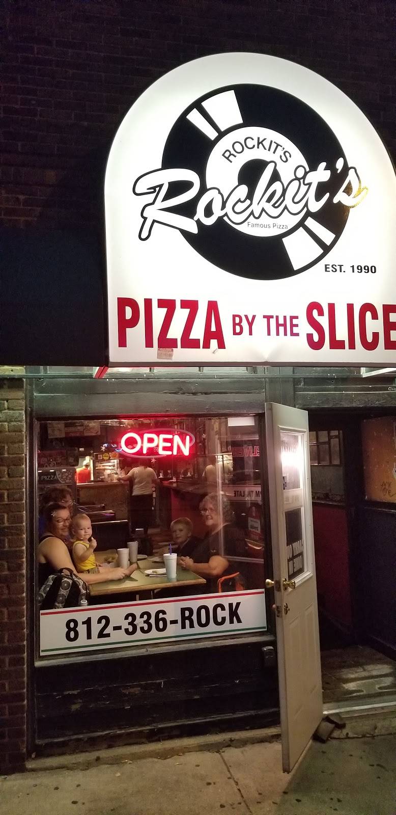 Rockits Famous Pizza | restaurant | 222 N Walnut St, Bloomington, IN 47404, USA | 8123367625 OR +1 812-336-7625