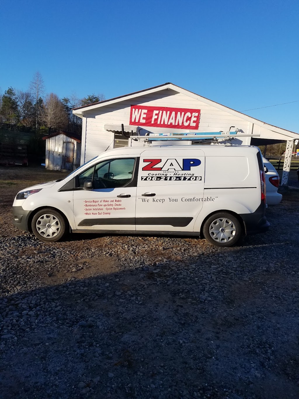 ZAP Cooling & Heating | restaurant | 7336 GA-115, Cleveland, GA 30528, USA | 7062191709 OR +1 706-219-1709