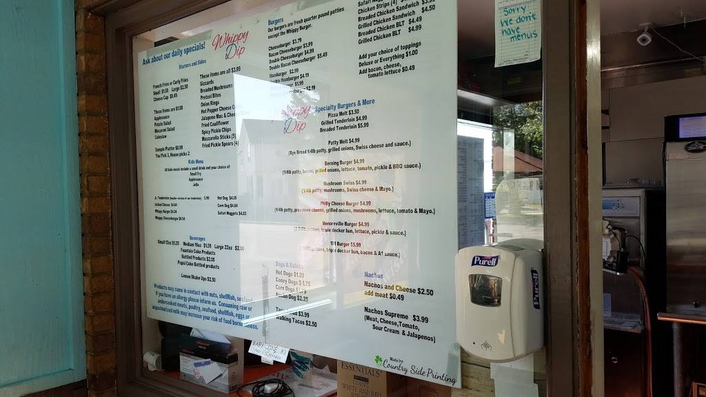 Whippy Dip | restaurant | 209 E South St, Monroeville, IN 46773, USA | 2606232101 OR +1 260-623-2101