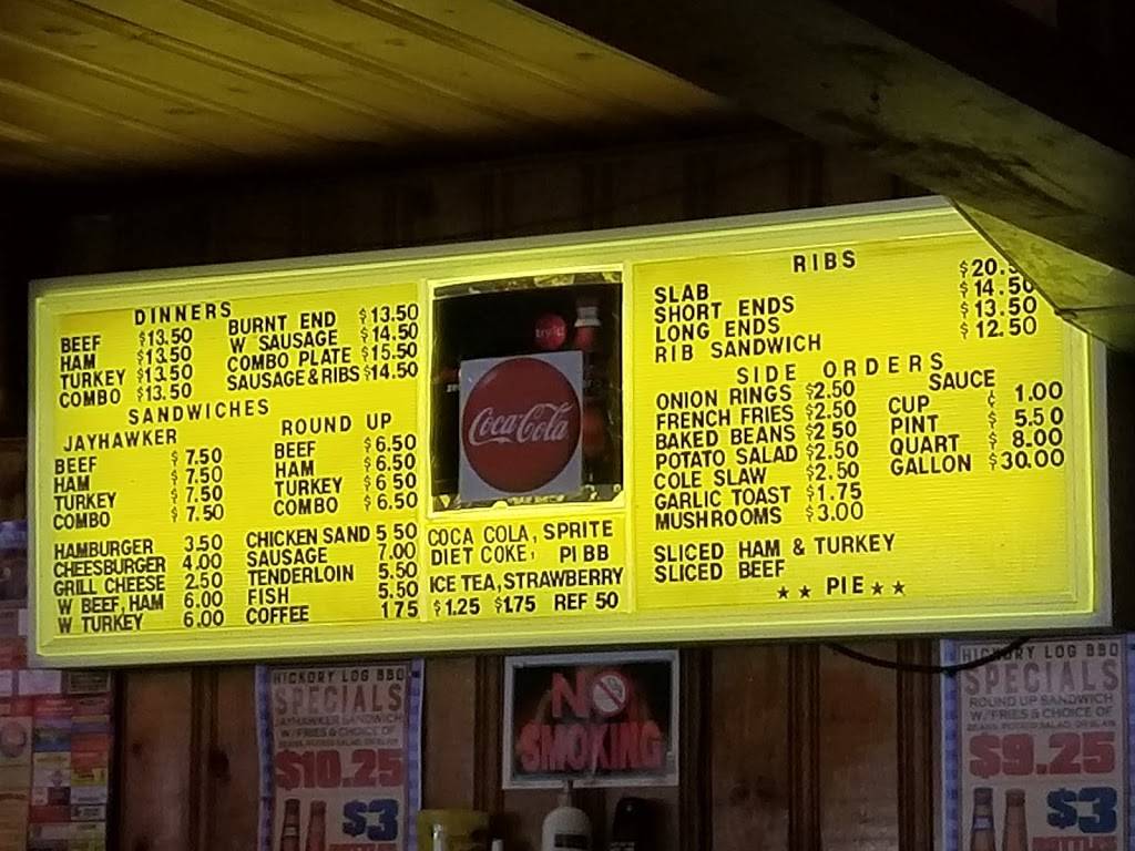 Hickory Log Bar-B-Q | restaurant | 5047 Welborn Ln, Kansas City, KS 66104, USA | 9132879560 OR +1 913-287-9560