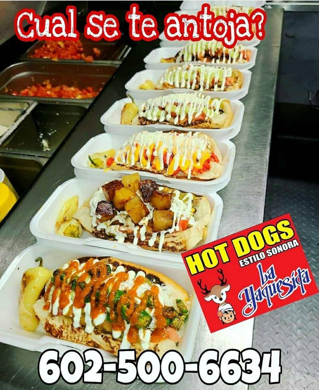 Hot Dogs La Yaquesita | restaurant | 11498 W Buckeye Rd, Avondale, AZ 85323, USA | 6025006634 OR +1 602-500-6634
