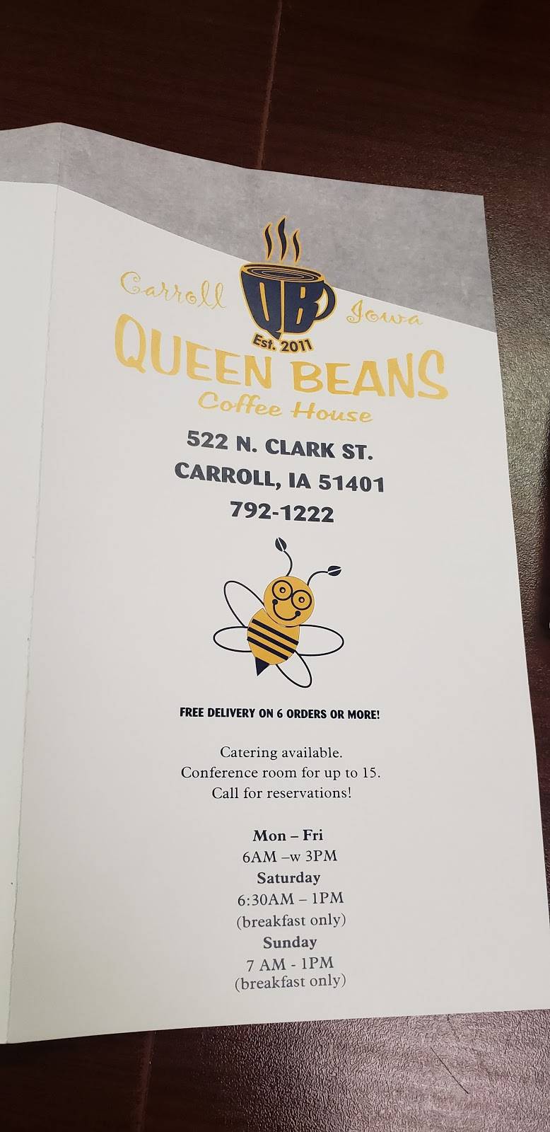 Queen Beans Coffeehouse | cafe | 522 N Clark St, Carroll, IA 51401, USA | 7127921222 OR +1 712-792-1222