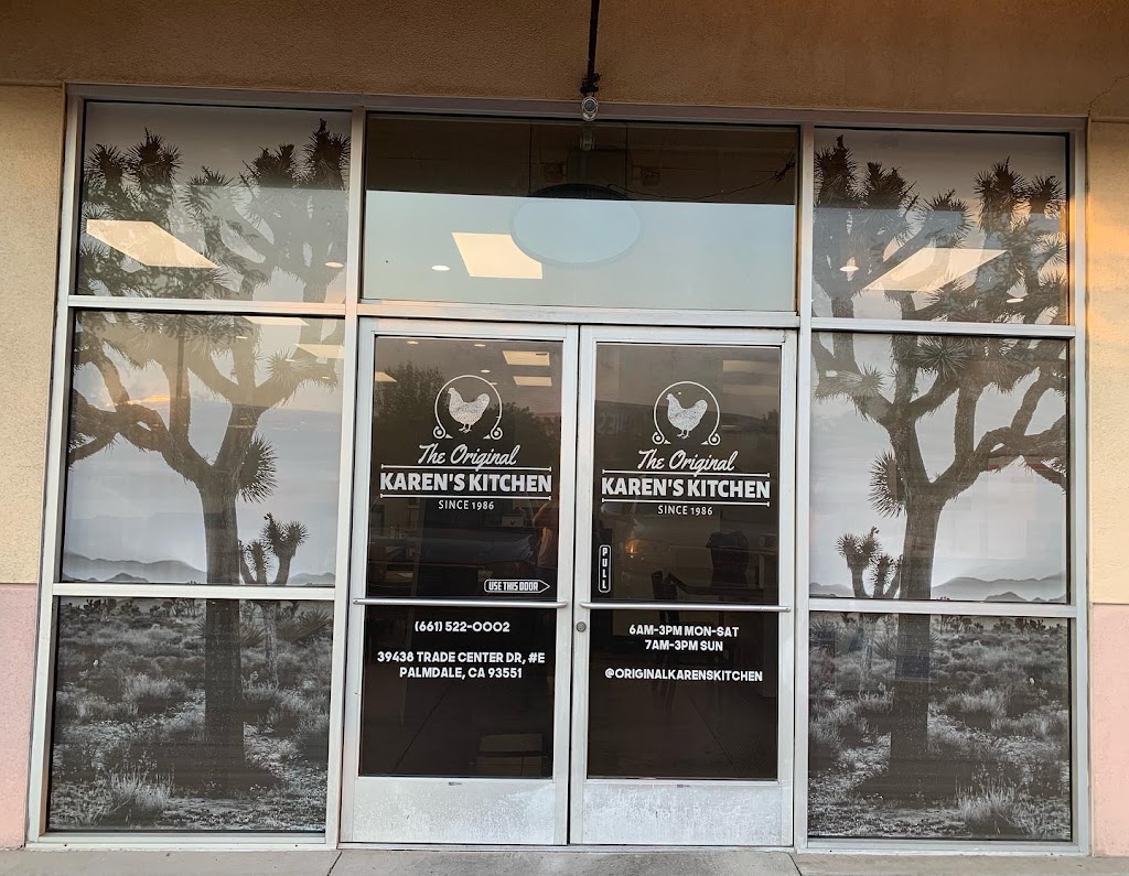 The Original Karens Kitchen | restaurant | 39438 Trade Center Dr, Palmdale, CA 93551, USA | 6615220002 OR +1 661-522-0002