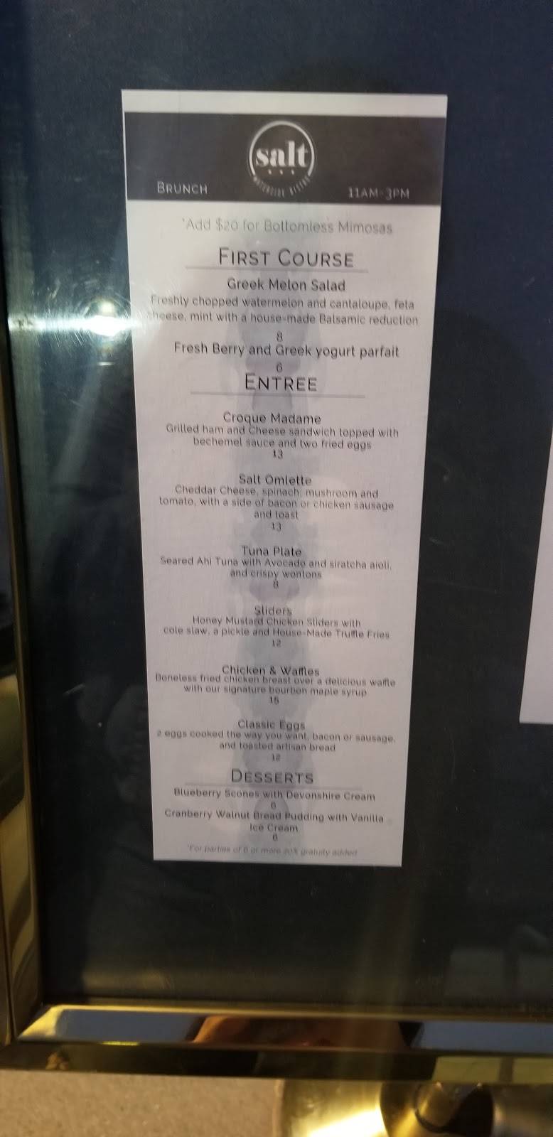 Salt Waterside Bistro | restaurant | 4308 Tradewinds Dr, Oxnard, CA 93035, USA | 8059855614 OR +1 805-985-5614