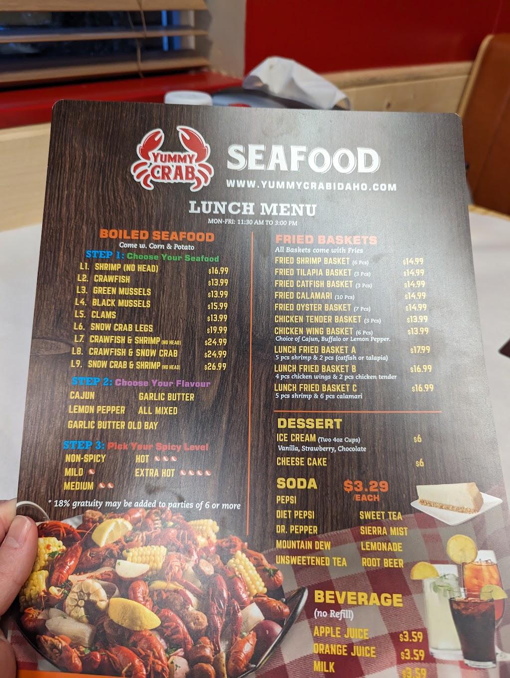 Yummy Crab | restaurant | 3458 N Fruitland Ln, Coeur dAlene, ID 83815, USA | 2087717055 OR +1 208-771-7055