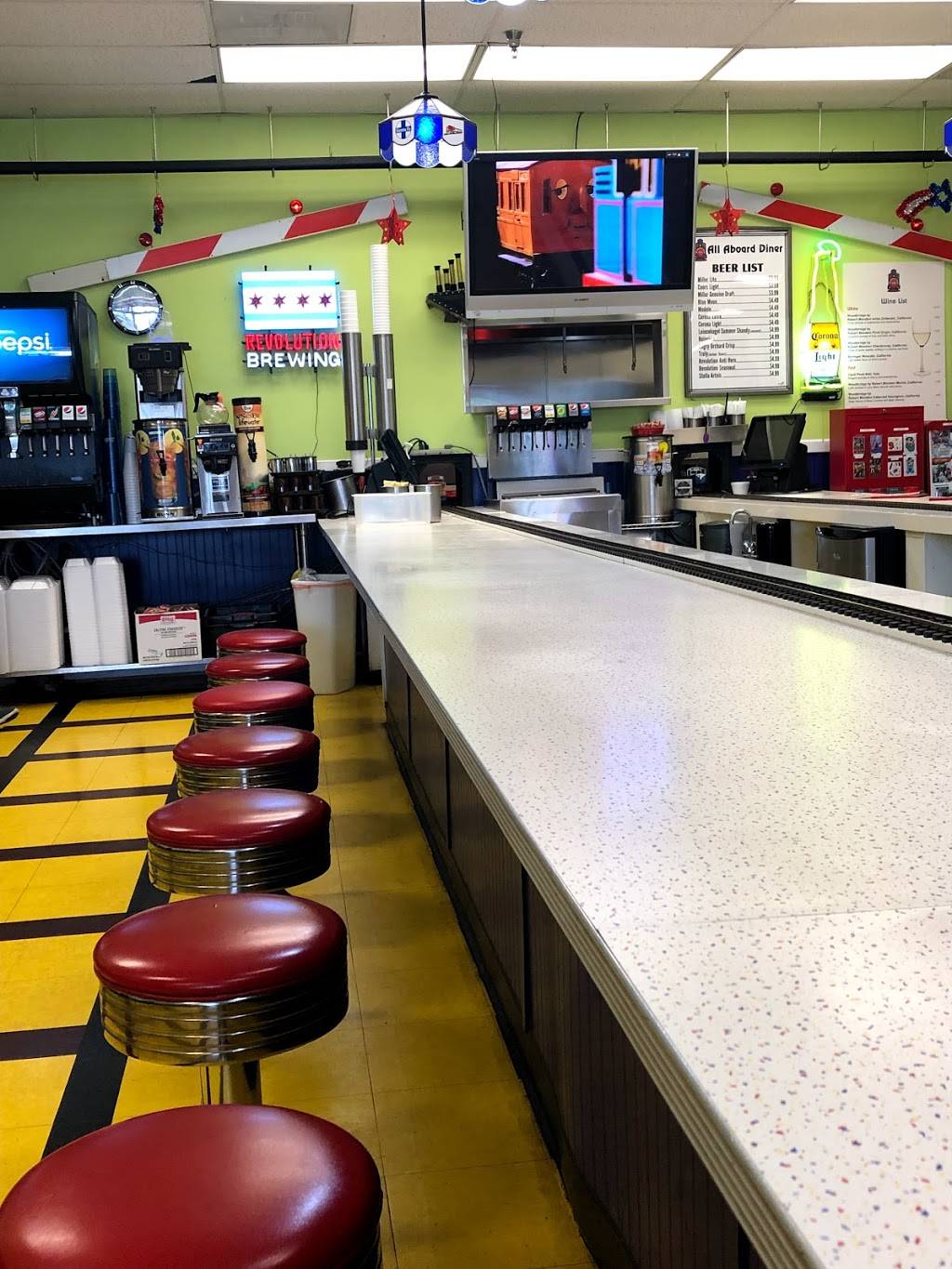 All Aboard Diner | restaurant | 1510B 75th St, Downers Grove, IL 60516, USA | 6303228960 OR +1 630-322-8960