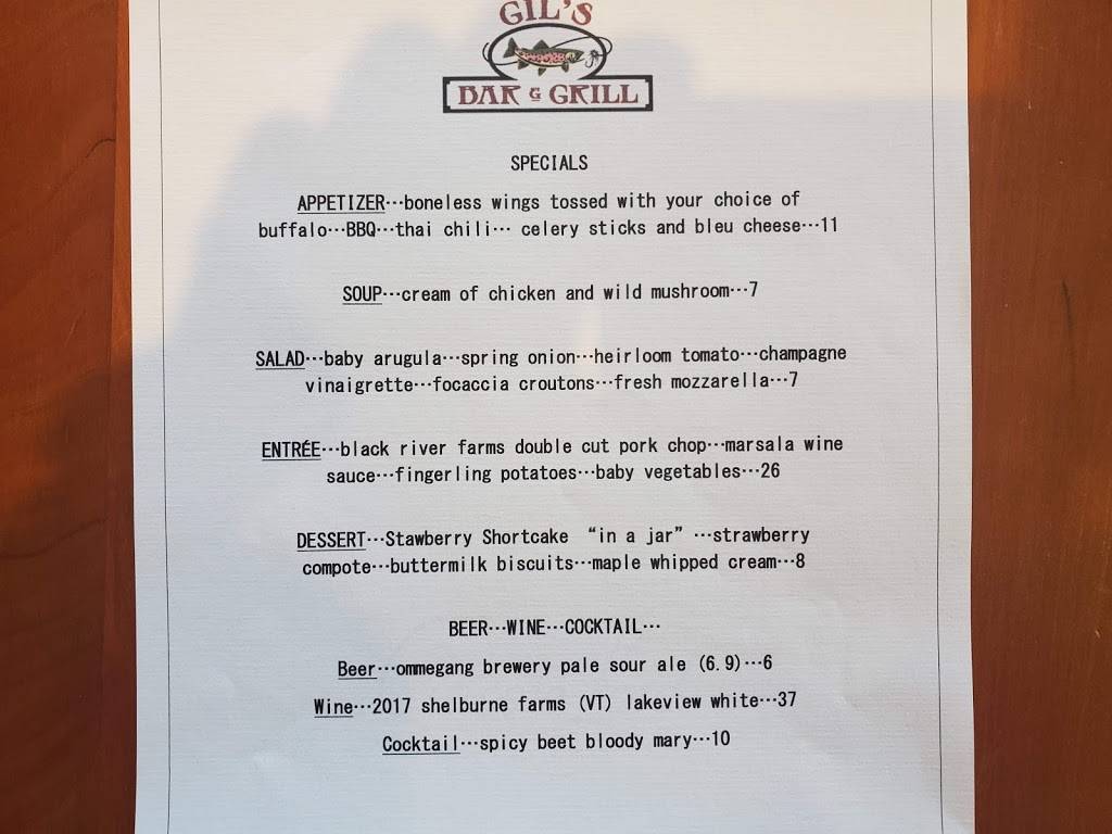 Gils Bar & Grill | restaurant | 793 VT-5A, Orleans, VT 05860, USA | 8025254123 OR +1 802-525-4123