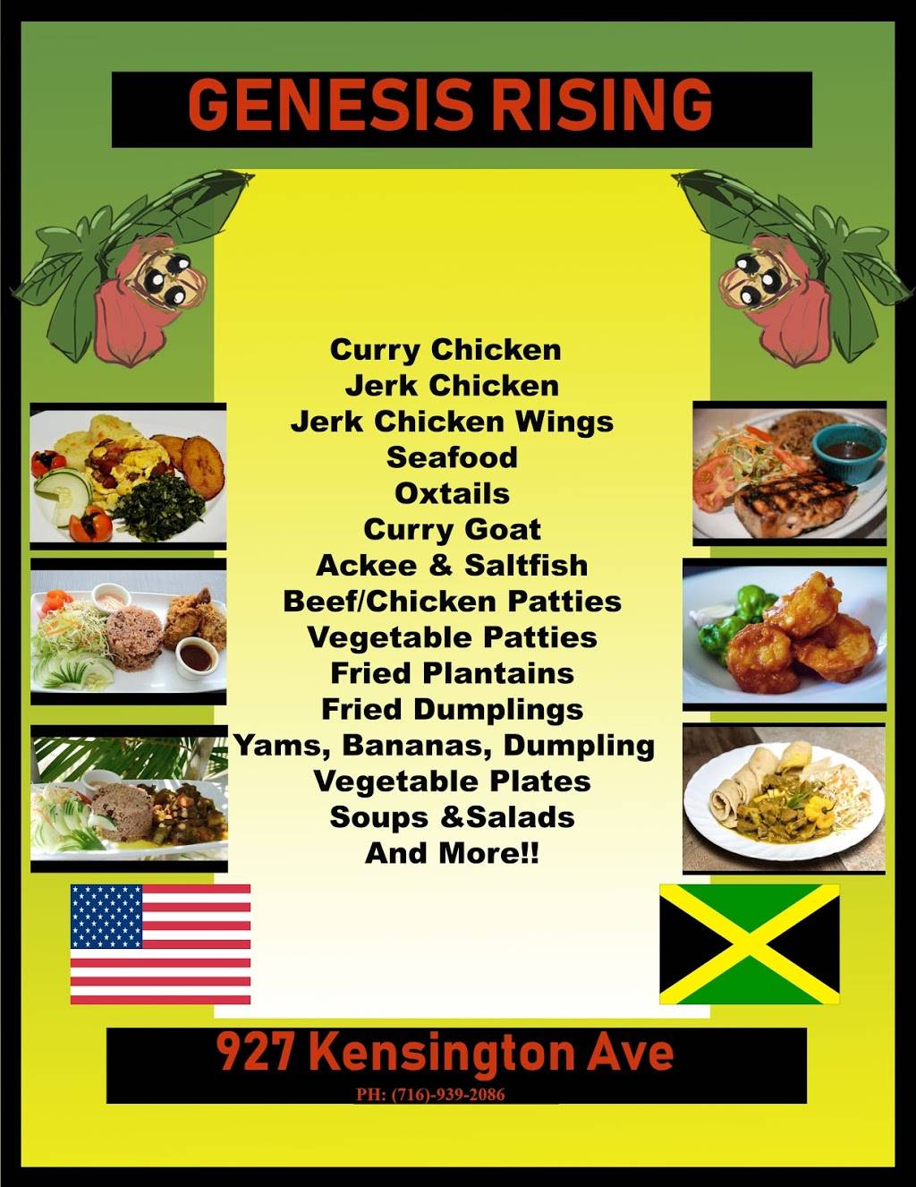 Genesis Rising | restaurant | 927 Kensington Ave, Buffalo, NY 14215, USA | 7169392086 OR +1 716-939-2086