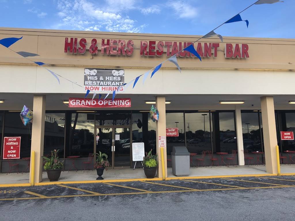 His & Hers Restaurant and Bar | restaurant | 835 S Babcock St, Melbourne, FL 32901, USA | 3217226521 OR +1 321-722-6521