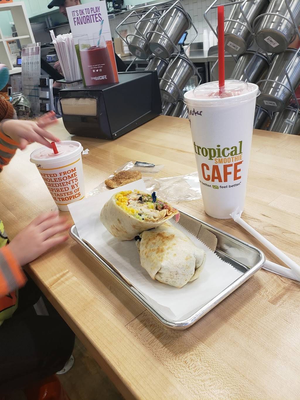 Tropical Smoothie Cafe | restaurant | 3155 W Shore Dr, Holland, MI 49424, USA | 6168487606 OR +1 616-848-7606