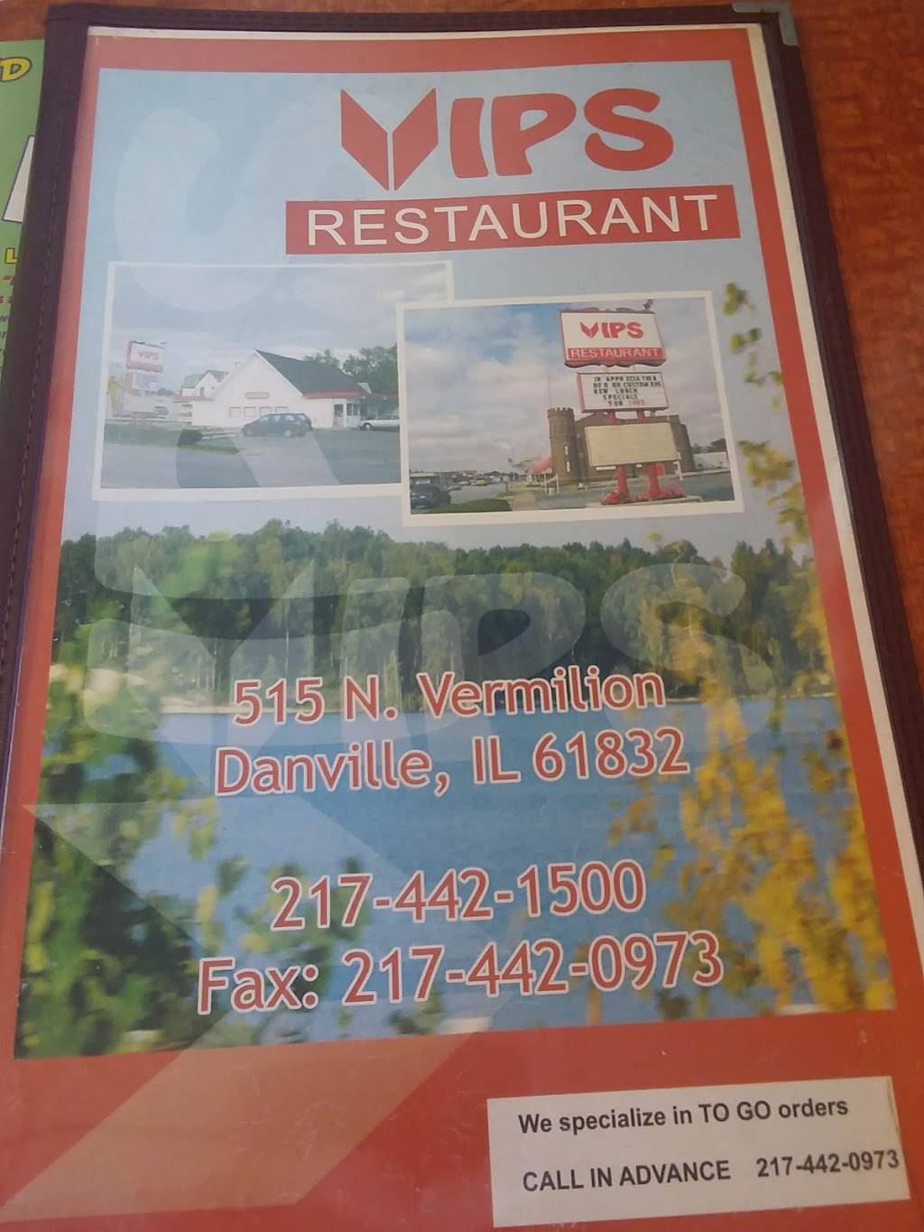 Vips | restaurant | 515 N Vermilion St, Danville, IL 61832, USA | 2174421500 OR +1 217-442-1500