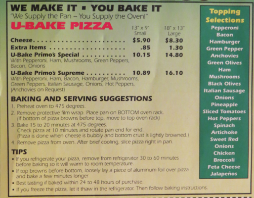 Primos Pizza | restaurant | 24330 Meadowbrook Rd, Novi, MI 48375, USA | 2484785500 OR +1 248-478-5500