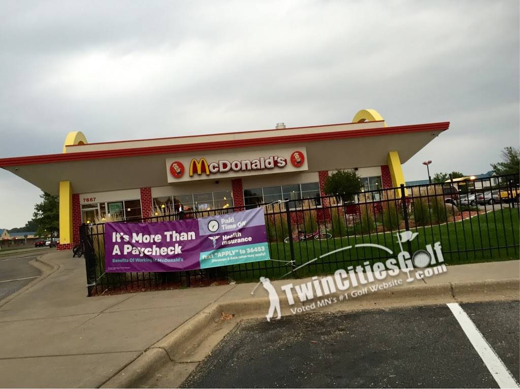 McDonalds | cafe | 7667 150th St W, Apple Valley, MN 55124, USA | 9524322185 OR +1 952-432-2185
