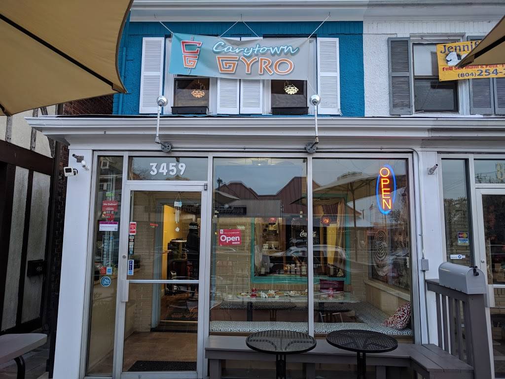 Carytown Gyro | restaurant | 3459 W Cary St, Richmond, VA 23221, USA | 8049183661 OR +1 804-918-3661