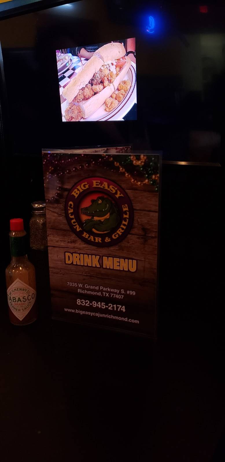 Big Easy Cajun Bar & Grille | restaurant | 7035 W Grand Pkwy S Suite 99, Richmond, TX 77407, USA | 8329452174 OR +1 832-945-2174