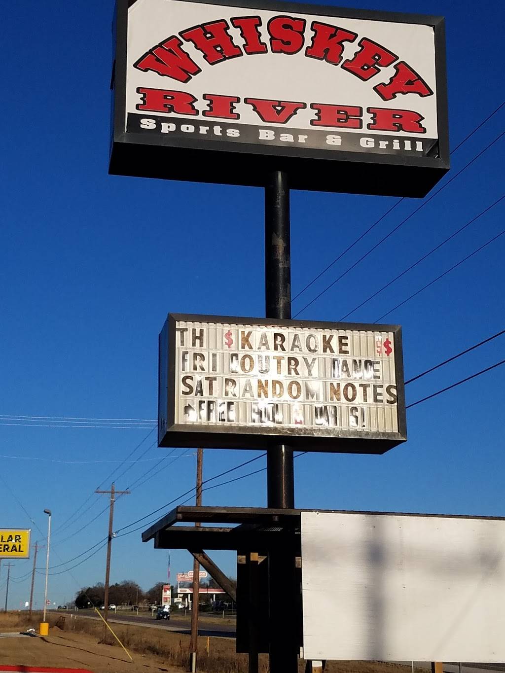 Whiskey River Sports Bar & Grill | restaurant | 7519 US-82, Gainesville, TX 76240, USA | 9402059555 OR +1 940-205-9555